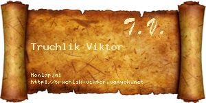 Truchlik Viktor névjegykártya